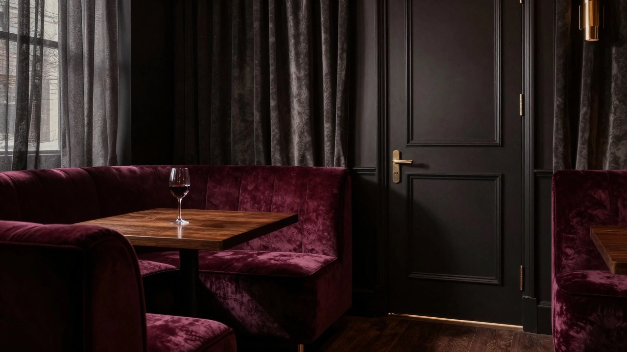 Dimly lit private club interior suggesting exclusivity.